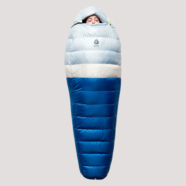 Sierra Designs Cloud 35 grados DriDown saco de dormir ultraligero sin  cremallera para mochileros y camping