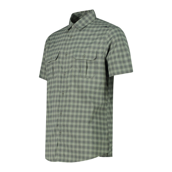 Camisa Hombre Manga Corta Elasticada