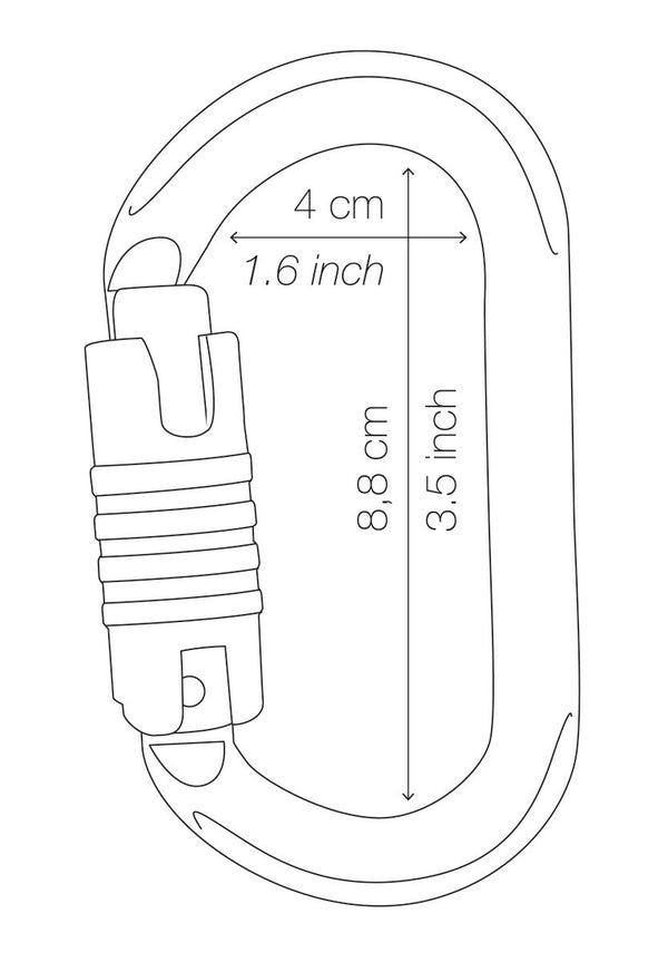 Mosquetón Oxan Screw Lock